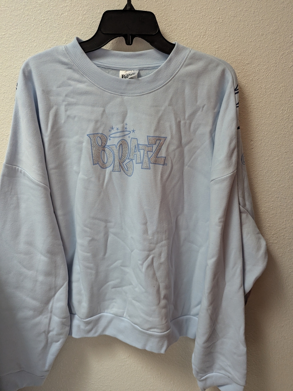 Bratz Light Blue Crewneck Sweatshirt - Cozy Graphic Pullover
